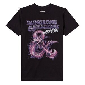 Dungeons Dragons Carpe DM T-Shirt Women XL & Dice Claw Figural Hair Clip Set New